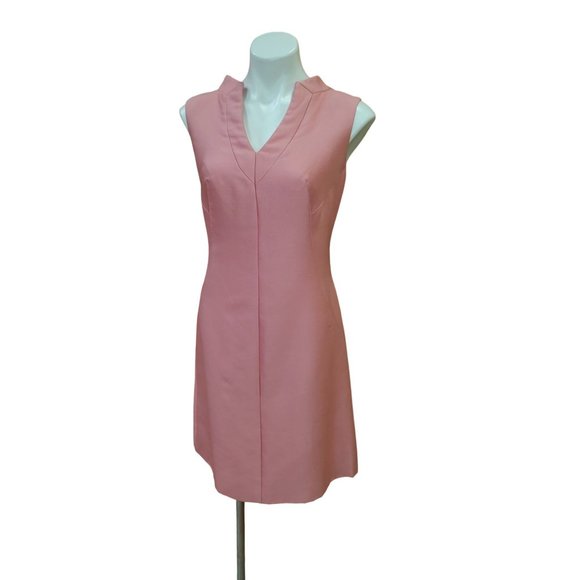 Vintage 1960's Jackie O' Inspired Bubble Gum Pink Sheath Dress by Best & CO - Picture 1 of 10